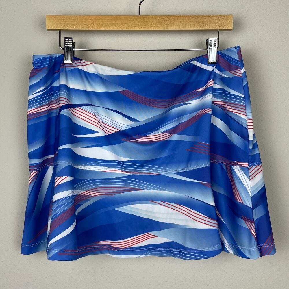 Tail Activewear Skort XL Turquoise Pleated Flounce Hem Tennis Golf‎ Pockets